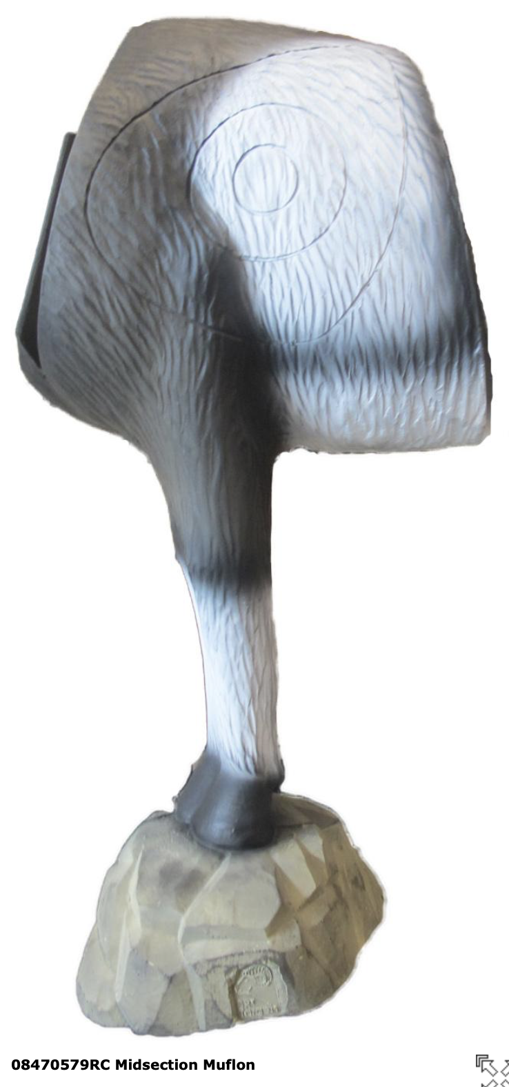 SRT CENTER Mouflon standing ffonrock with SFC inside
